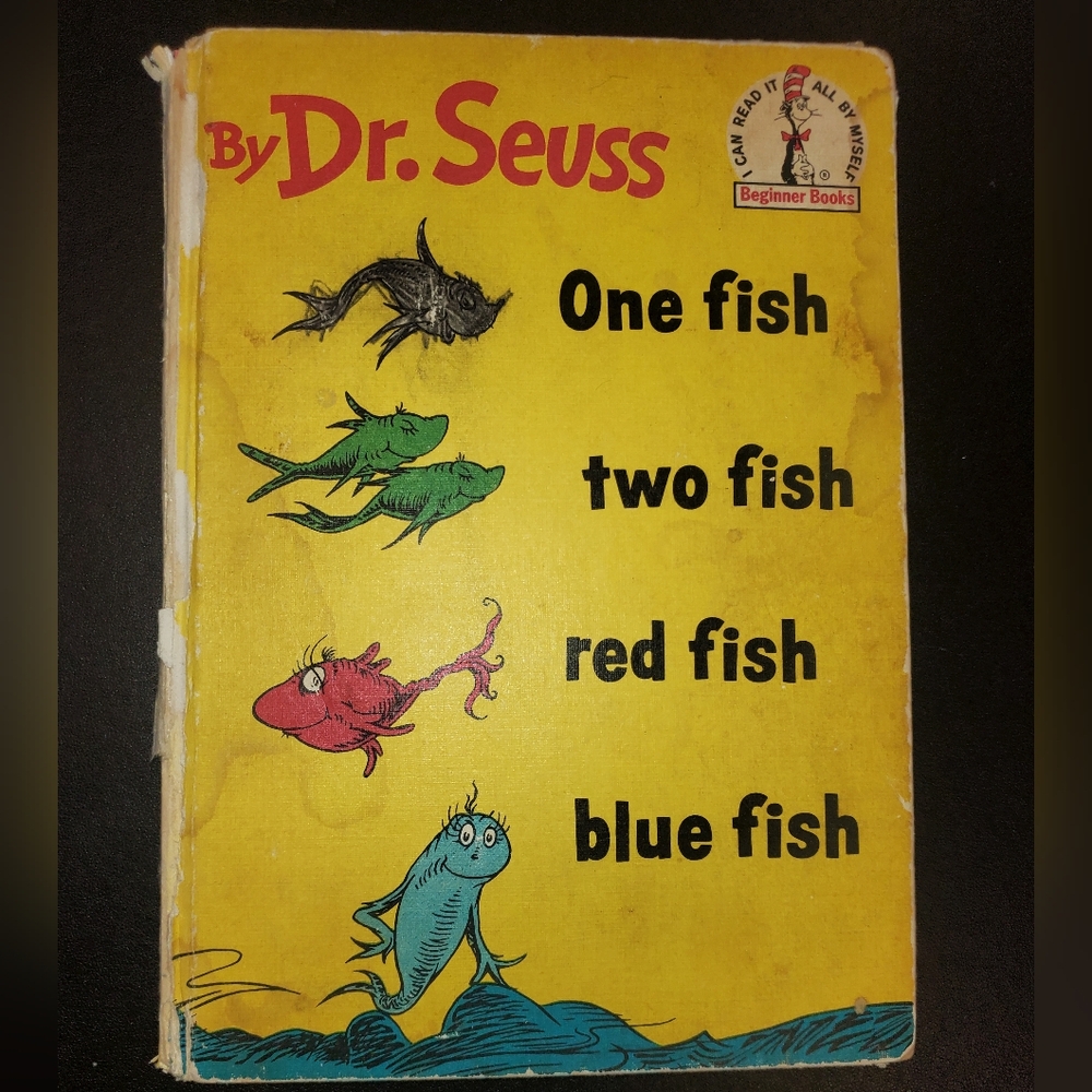 Dr. Seuss 'One Fish‎ Two Fish Red Fish Blue Fish' Book 1960